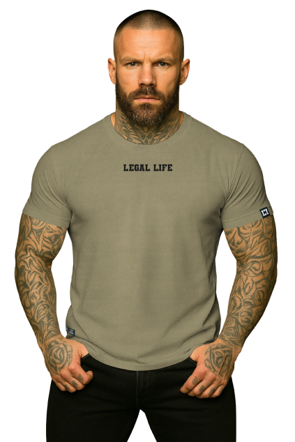 front Legal khaki