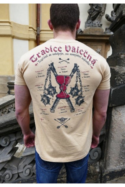 Radical Wear pánské triko Tradice válečná písková obr1