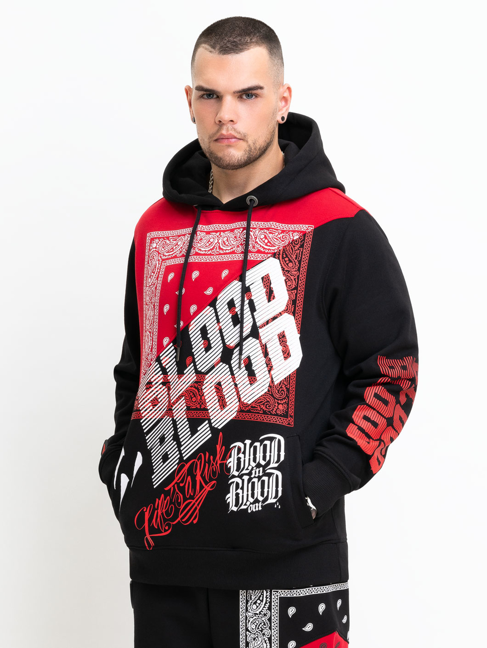 Levně Blood in Bood out Pánská mikina Blood In Blood Out Maneras
