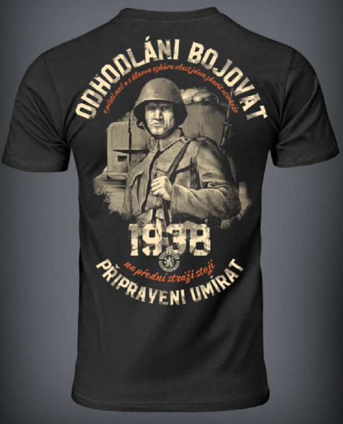 Levně Pánské triko Česká krev ODHODLÁNI BOJOVAT