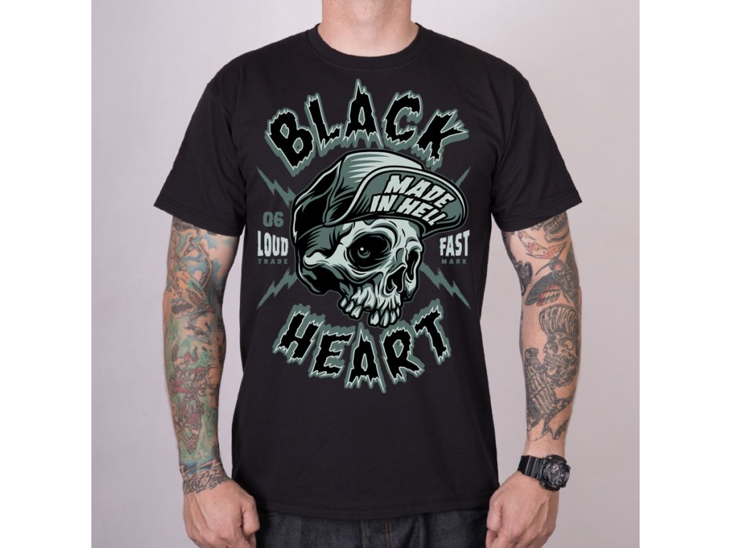 Levně Pánské triko Black Heart SPIKE