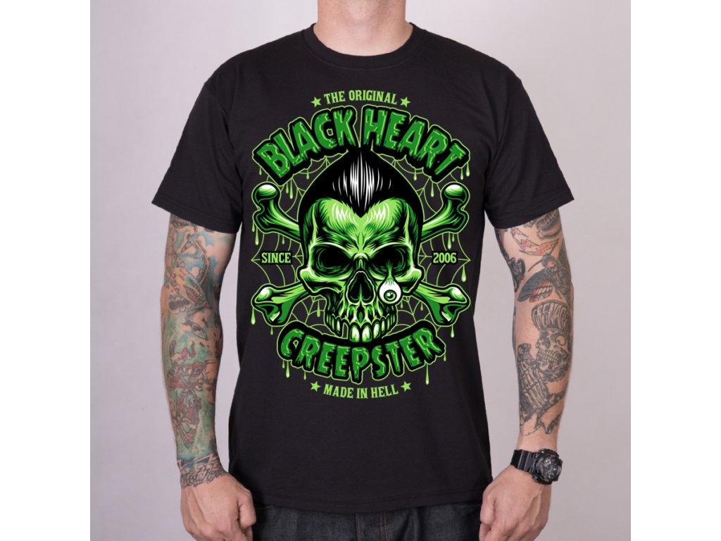 Levně Pánské Triko BLACK HEART CREEPSTER