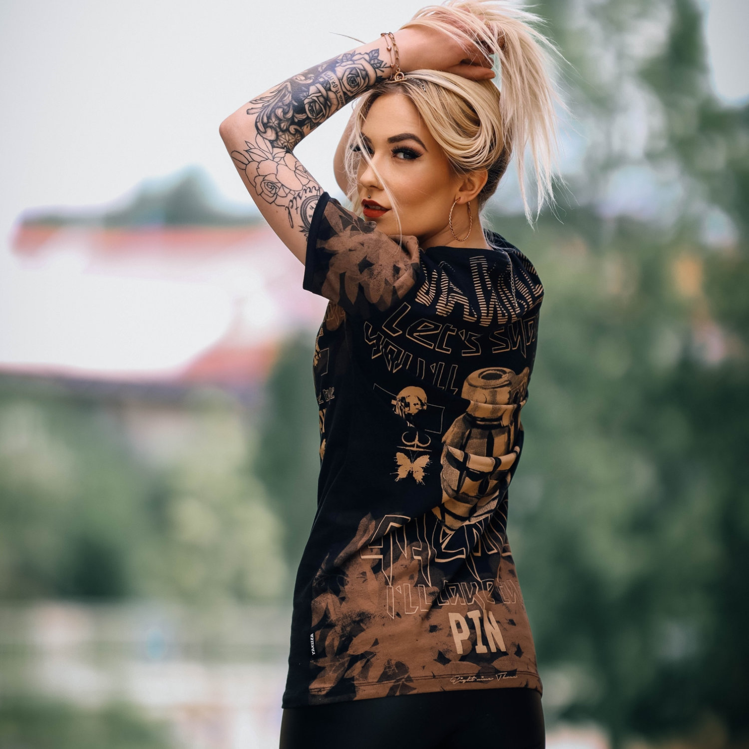 Dámské triko Yakuza Grenade Urban 22135 black Velikost: S