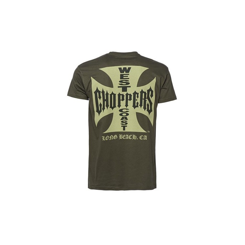 Pánské triko West Coast Choppers SOLID KHAKI Velikost: L