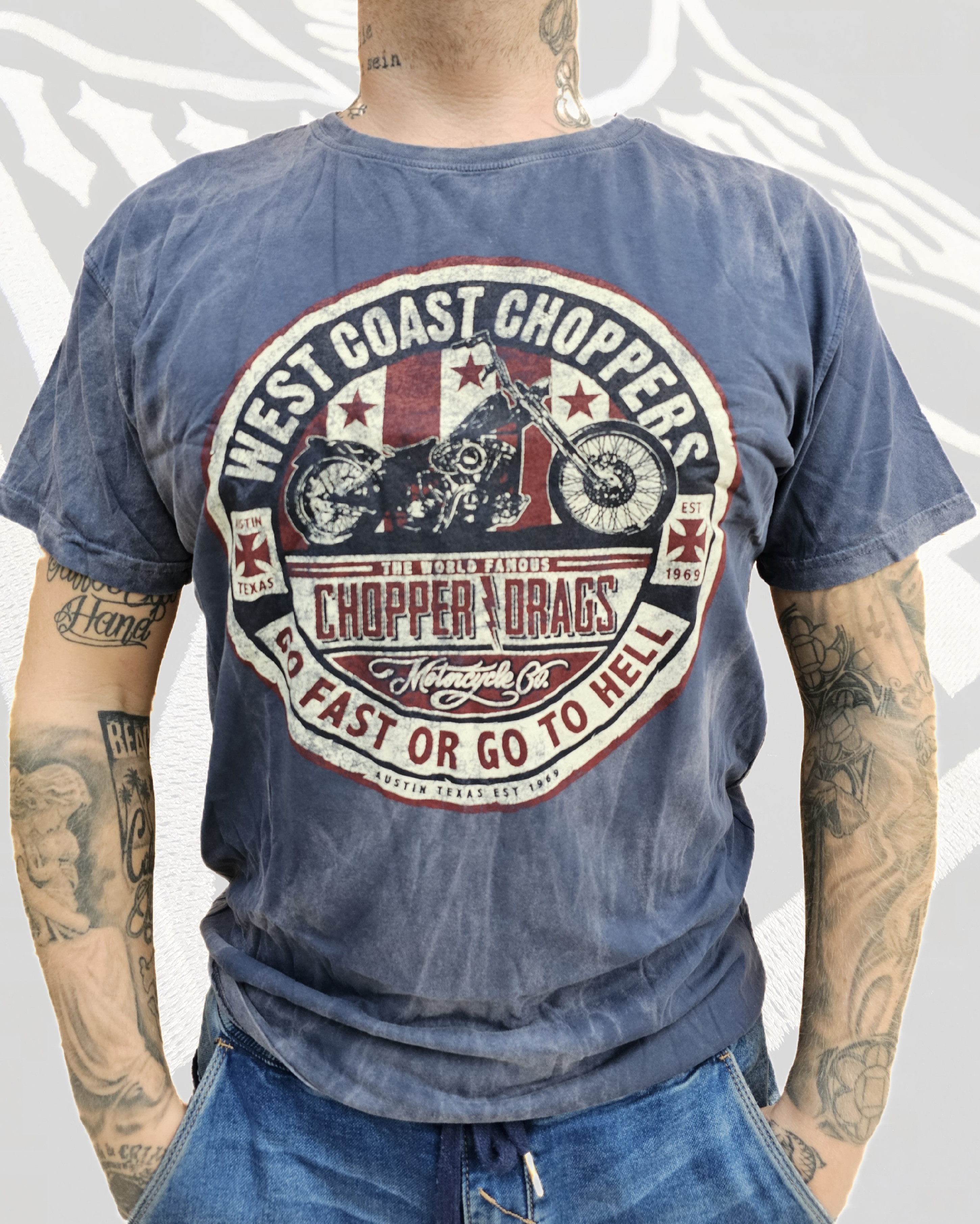 Pánské triko West Coast Choppers Drags Velikost: L
