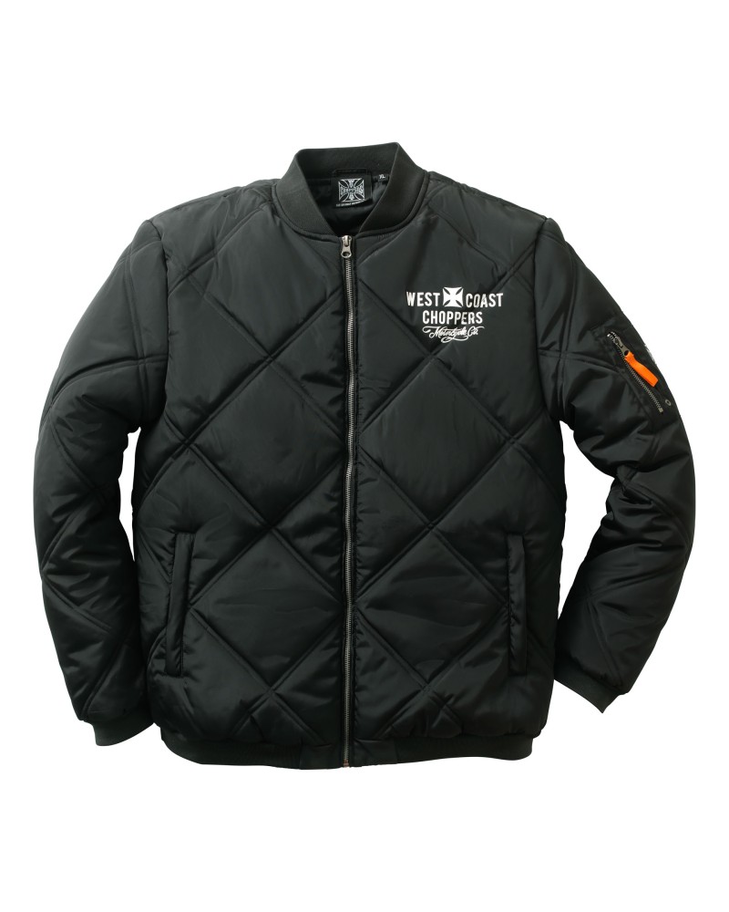 West Coast Choppers - Bunda/ Bomber Rigid Jacket Black WCC Velikost: 3XL