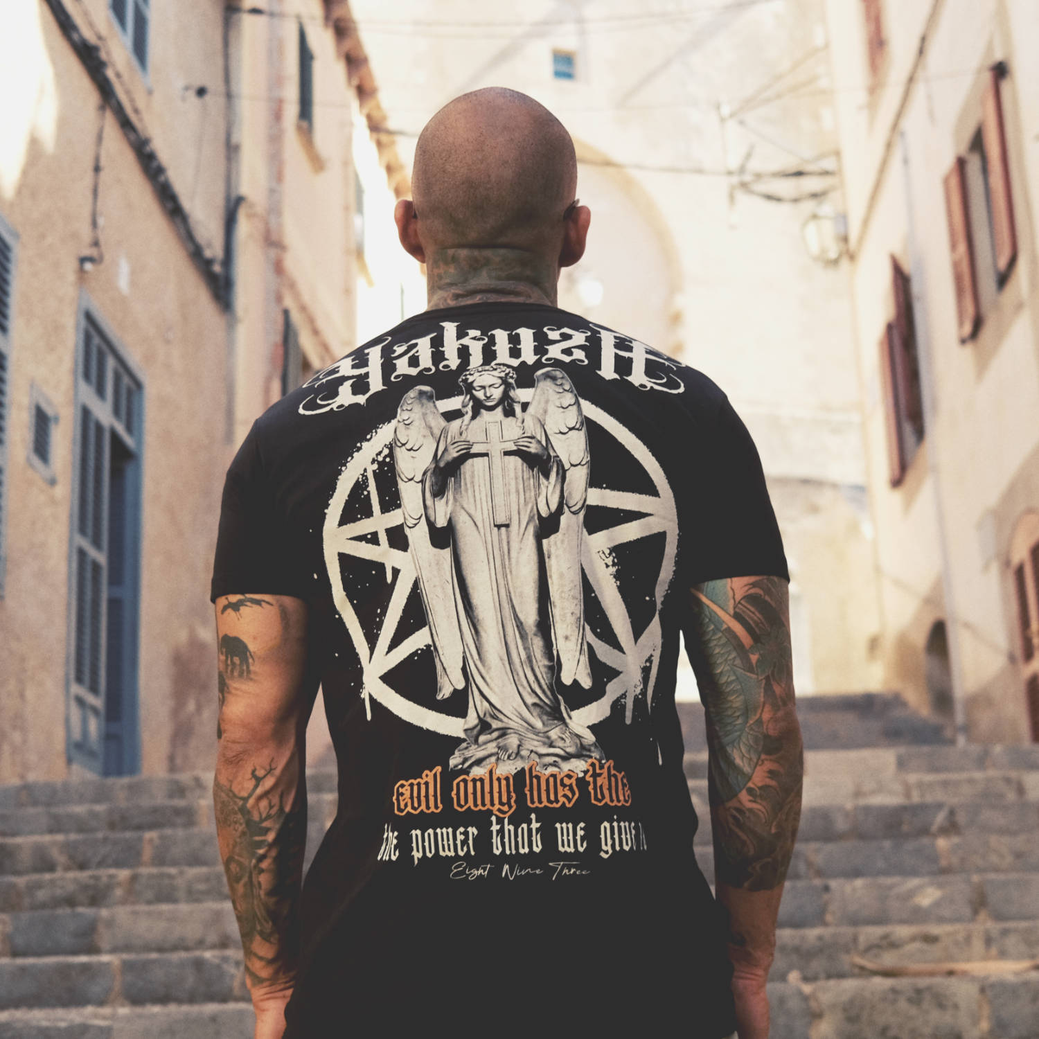 Pánské triko Yakuza Evil Only TSB 23041 Black Velikost: S