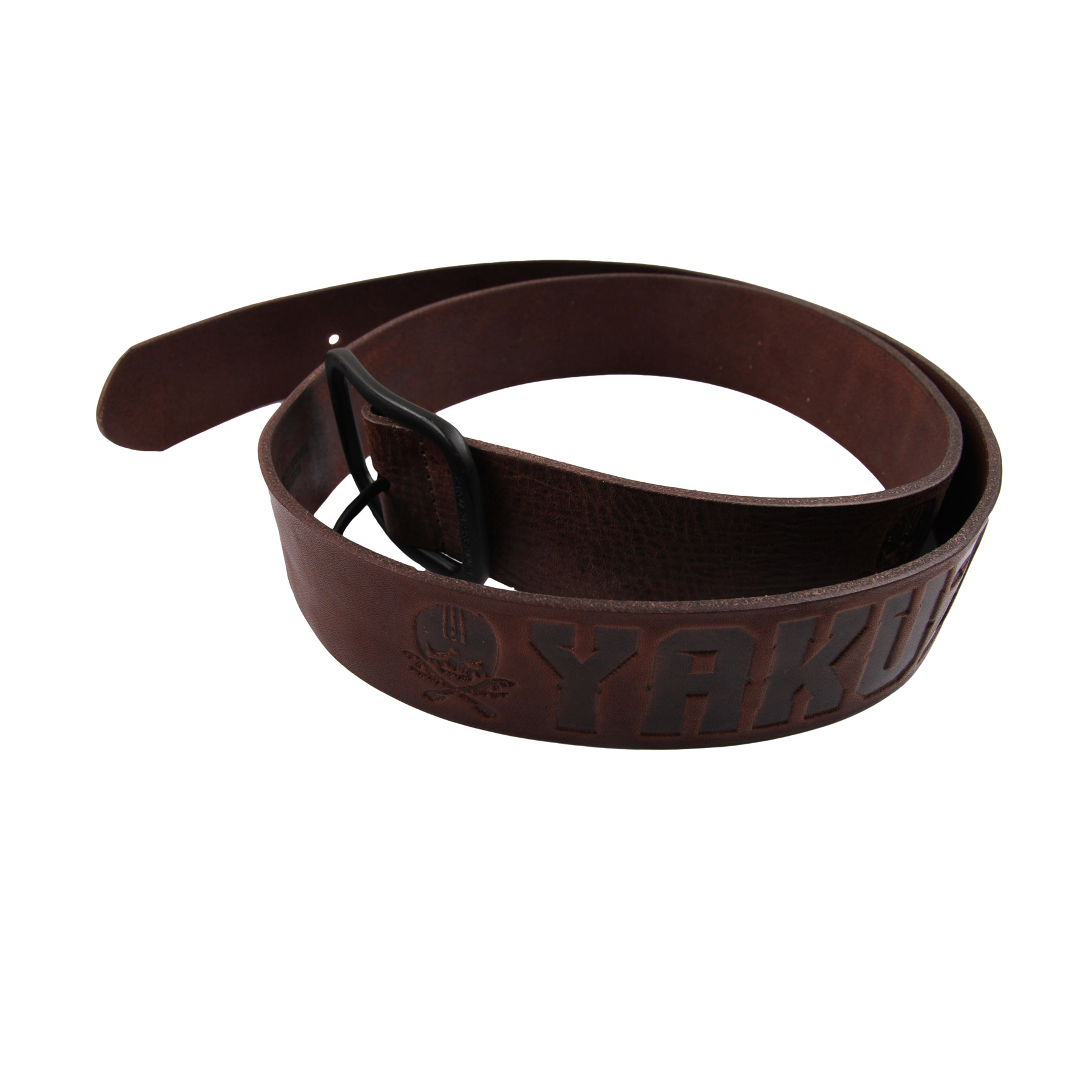 Levně Kožený pásek Yakuza Premium 3174 dark brown