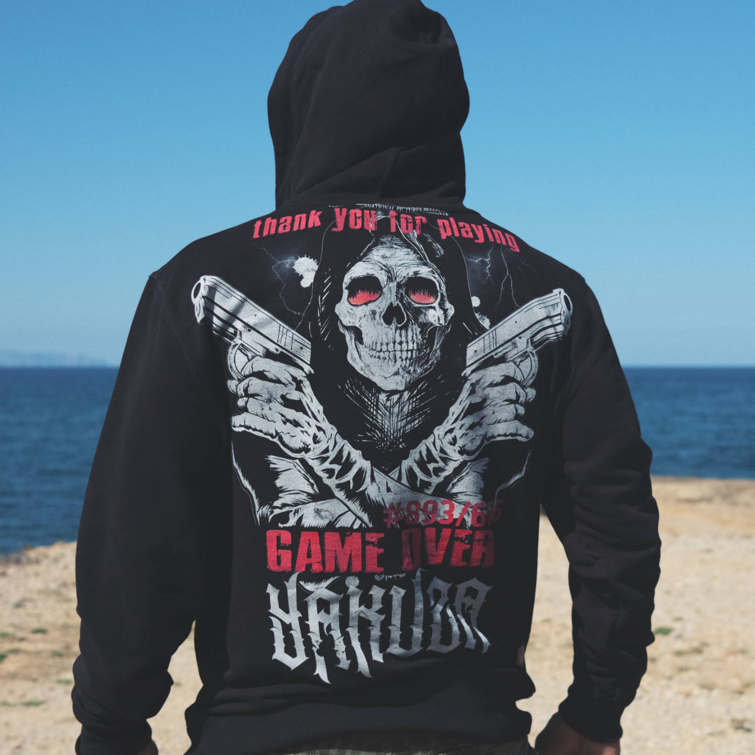 Pánská mikina s kapucí Yakuza Trouble23 90065 black Velikost: S