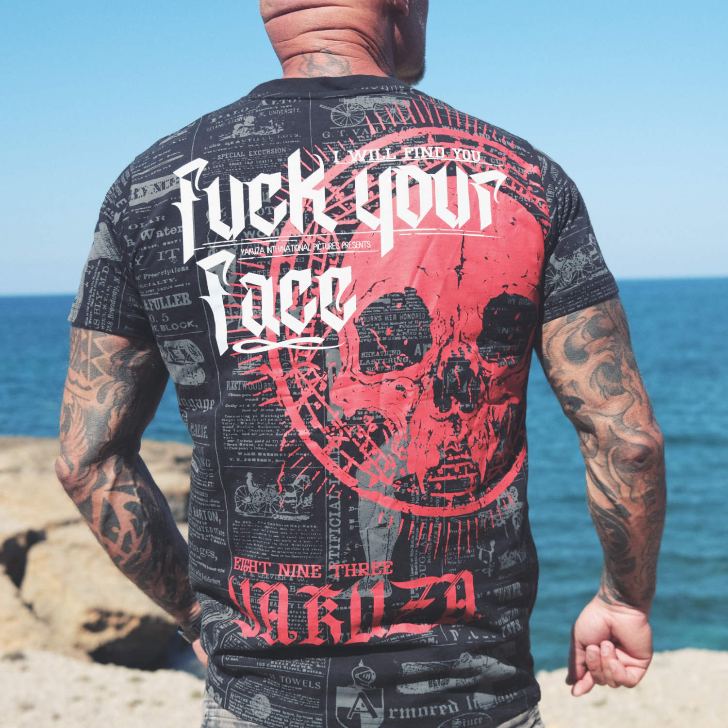 Pánské triko Yakuza F.Y.F. Regular TSB 90066 black Velikost: S