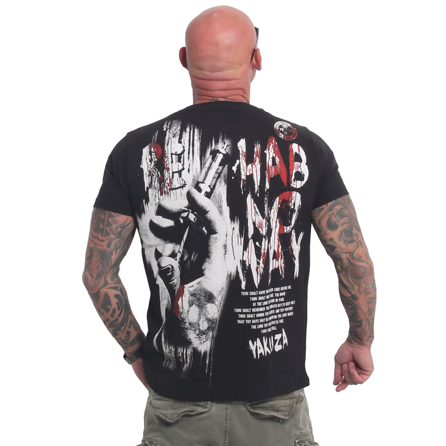 Pánské triko Yakuza Rehab Regular 90044 black Velikost: S