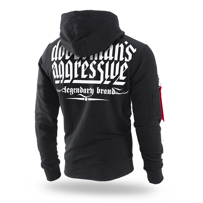 Levně Pánská mikina se zipem Dobermans Aggressive Premiumport 246A