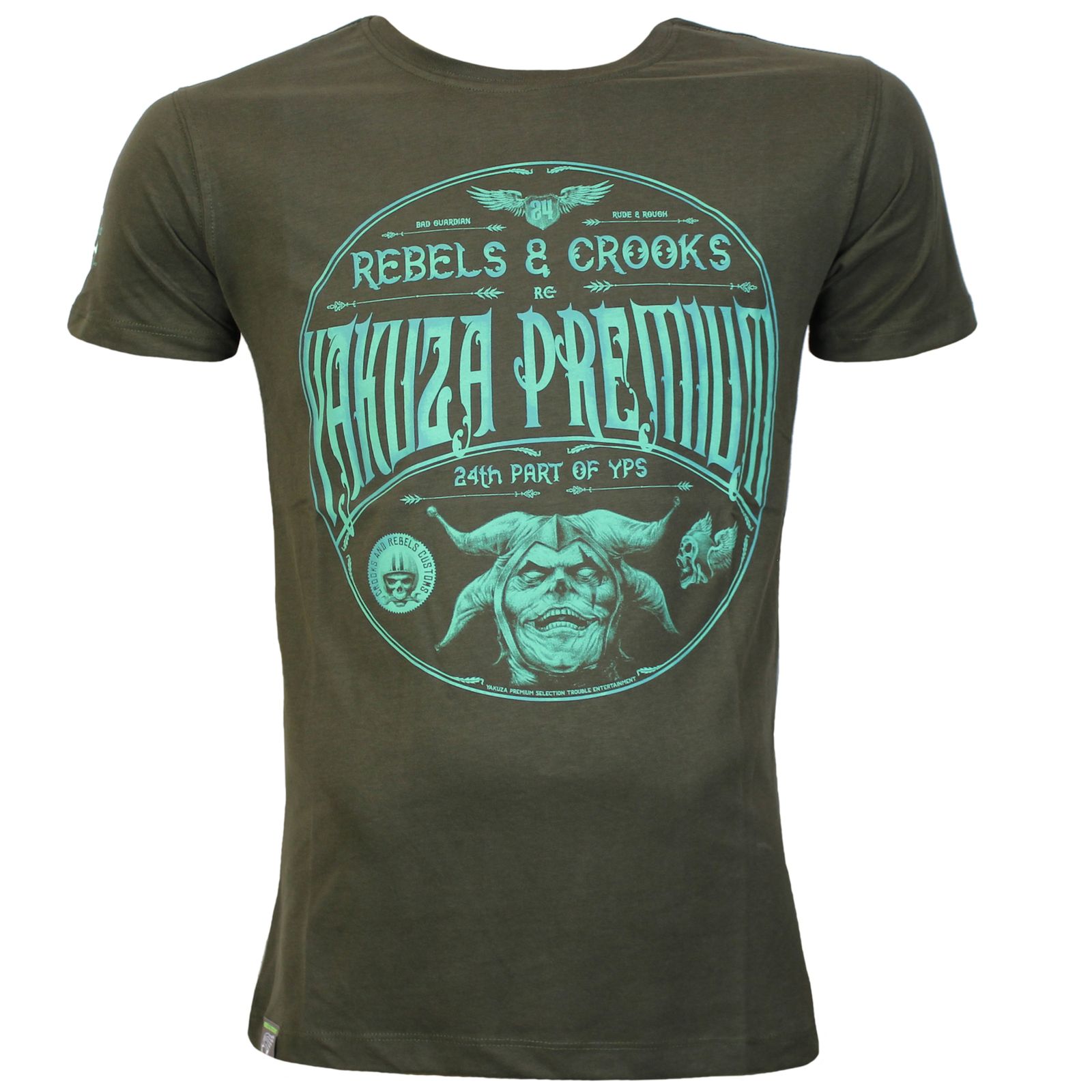 Pánské triko Yakuza Premium YPS 3618 dark olive Velikost: 4XL