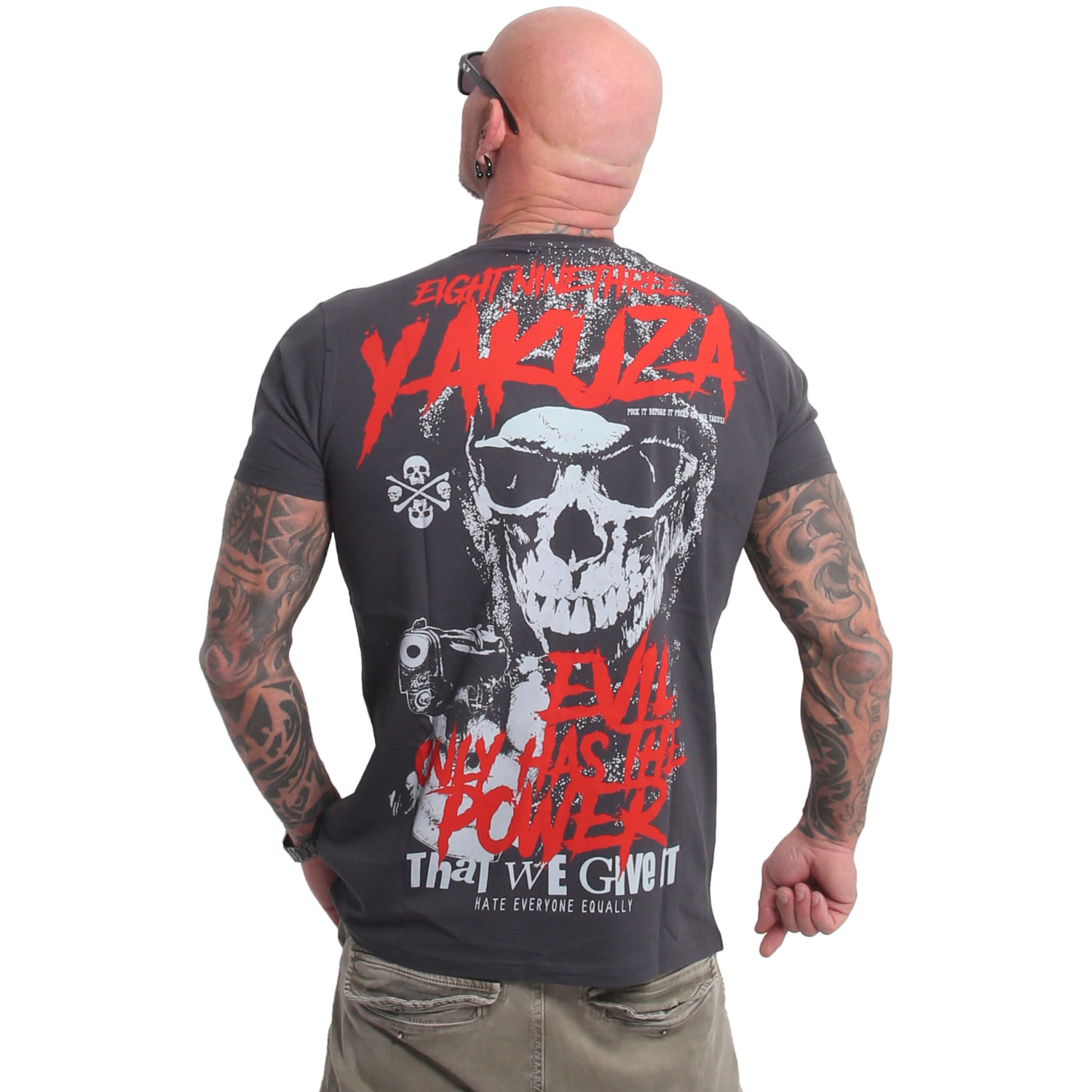 Levně Pánské triko Yakuza Evil Only V02 23033 anthracite