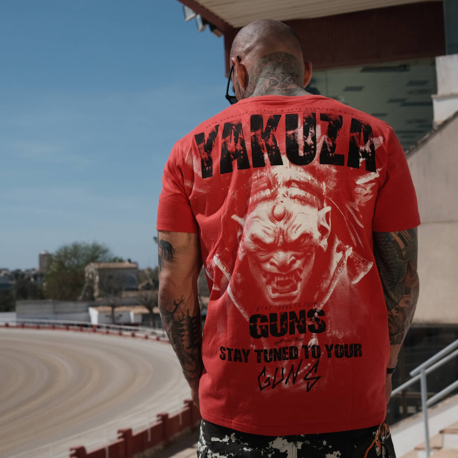 Pánské triko Yakuza Axe 24022 red Velikost: 5XL