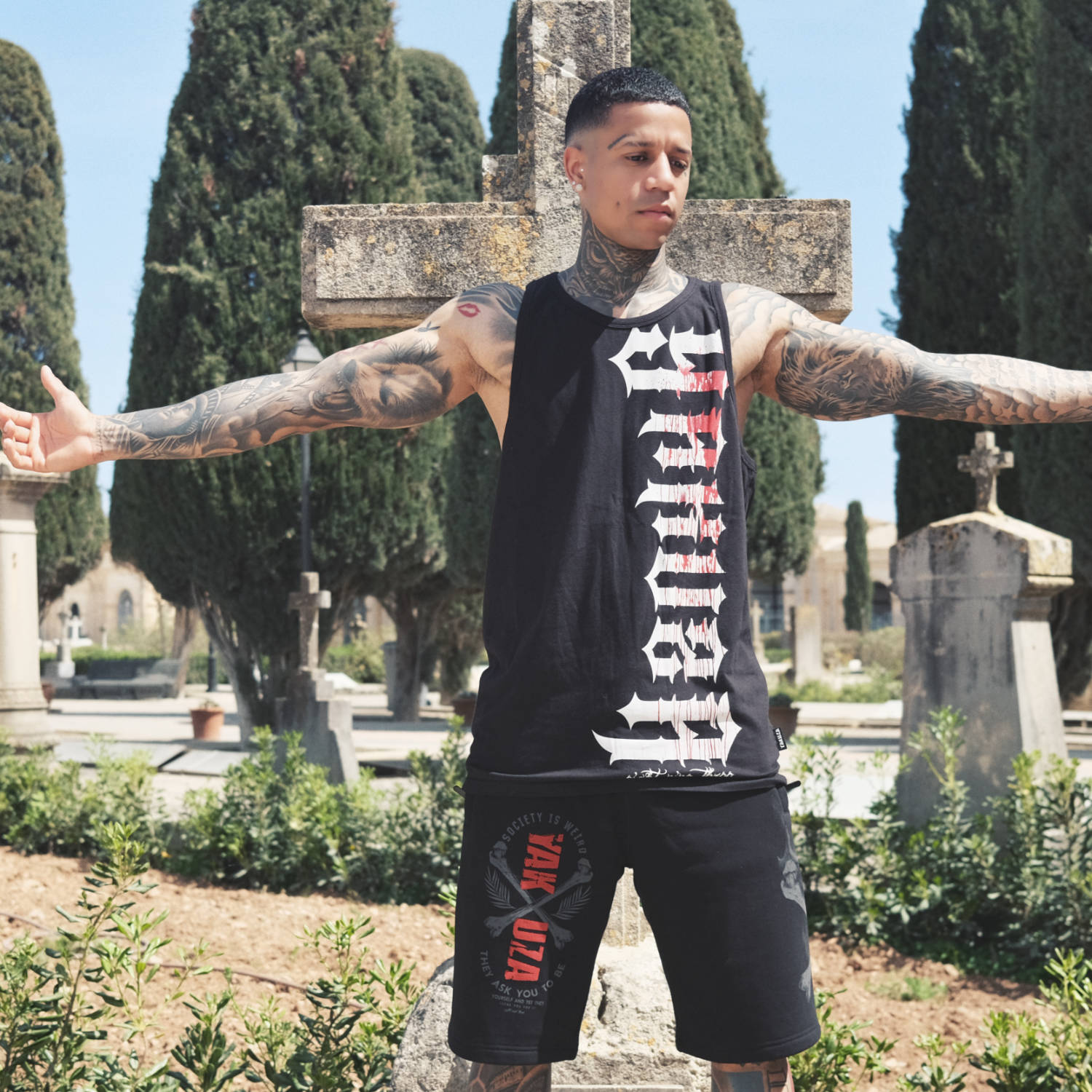 Levně Pánské tílko Yakuza Bloodbrand Slim 24047 black
