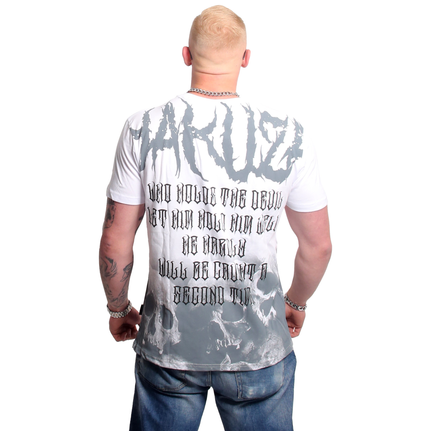 Pánské triko Yakuza Battlefield 24021 white Velikost: 4XL