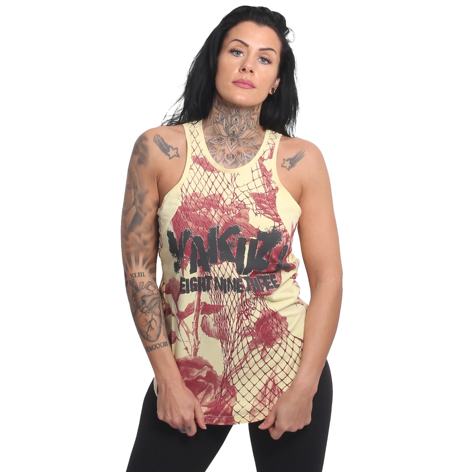 Yakuza dámské tílko Mesh Rose Urban 24119 french vanilla Velikost: XL