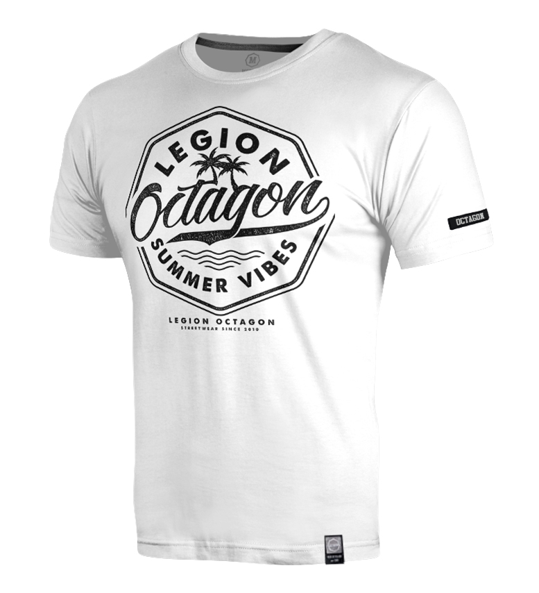 Pánské triko Octagon Summer Vibes white Velikost: M