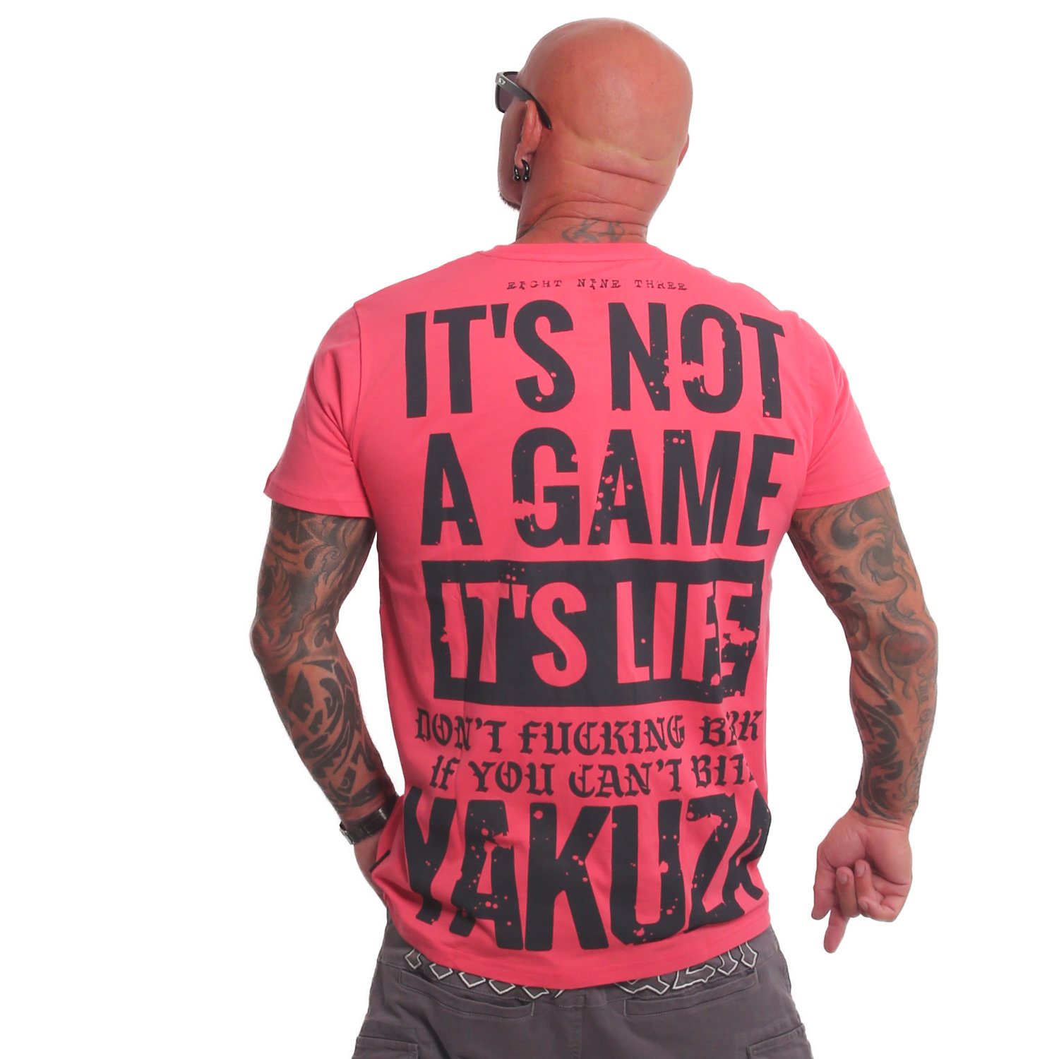 Pánské triko Yakuza Not A Game 24075 geranium Velikost: S
