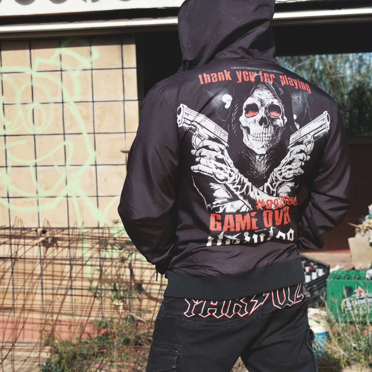 Pánská jarní bunda Yakuza Trouble 22087 black Velikost: M