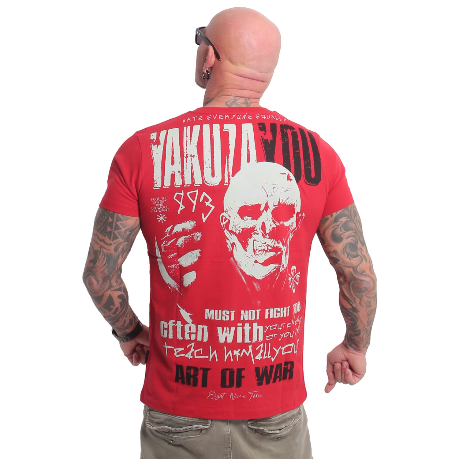 Levně Pánské triko Yakuza Teach 23032 red