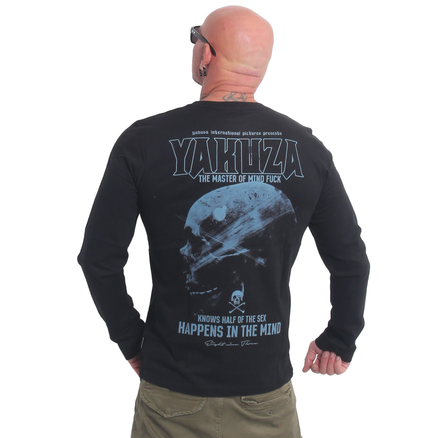 Pánské triko Yakuza s dlouhým rukávem Mind 22061 black Velikost: S