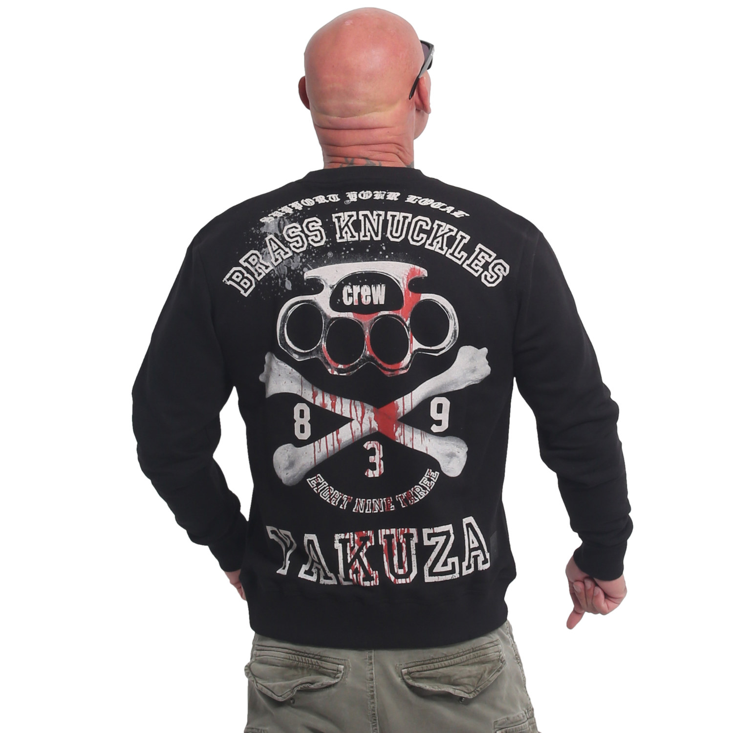 Pánská mikina Yakuza Brass Knuckles 90058 black Velikost: 6XL