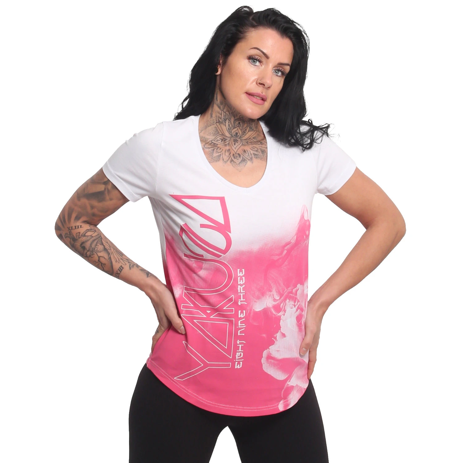 Dámské triko Yakuza Float Curved 24131 white