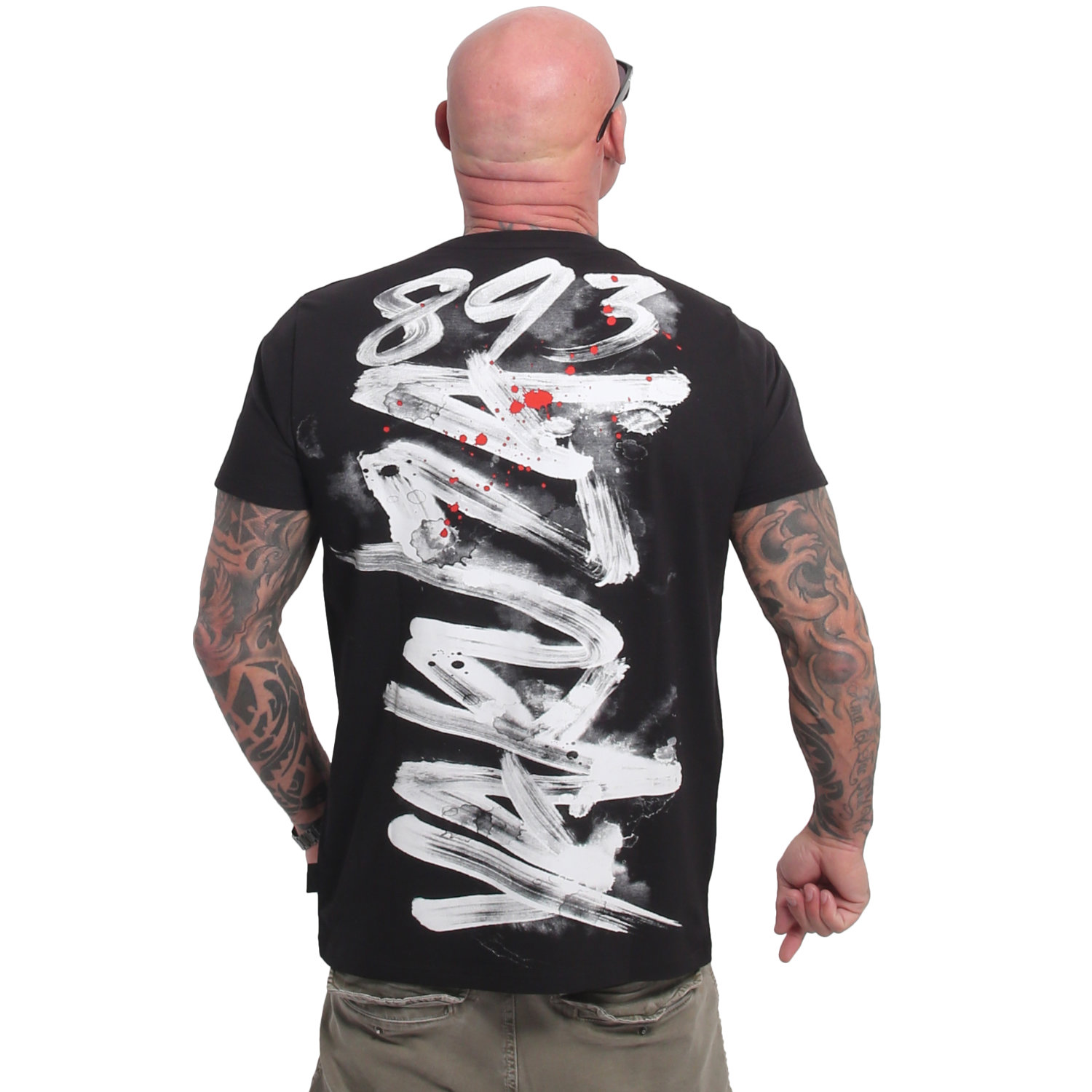 Pánské triko Yakuza Brushed V02 24049 black Velikost: 4XL
