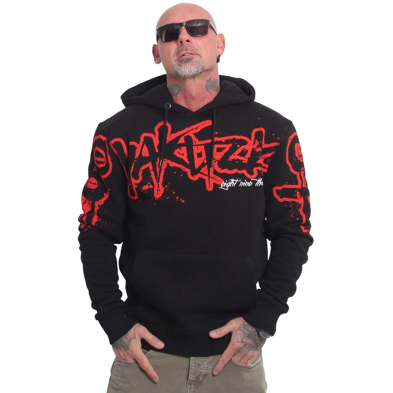 Pánská mikina Yakuza Tagged 24002 black Velikost: 4XL