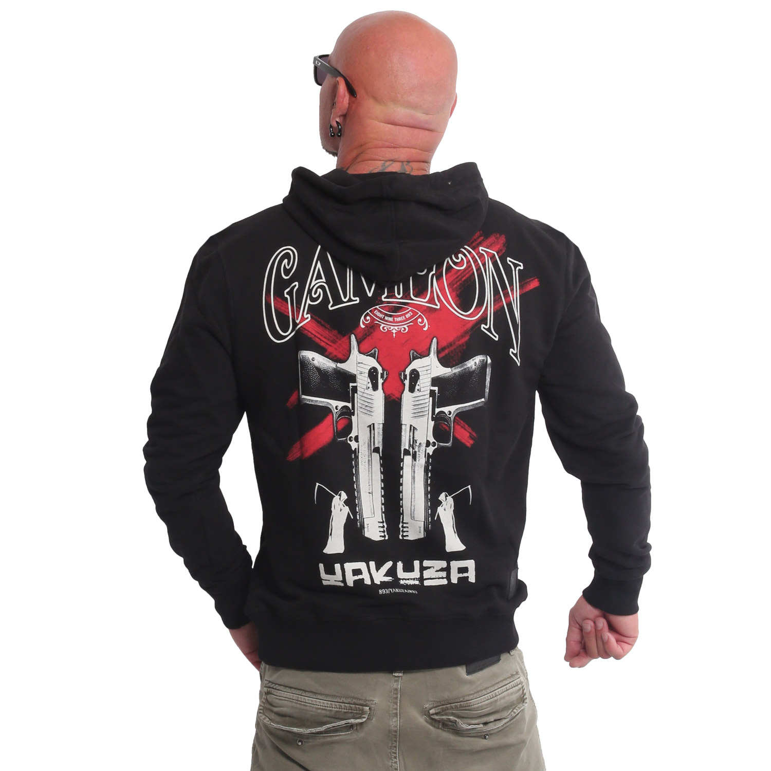 Pánská mikina Yakuza Any Tool 22029 black Velikost: 4XL