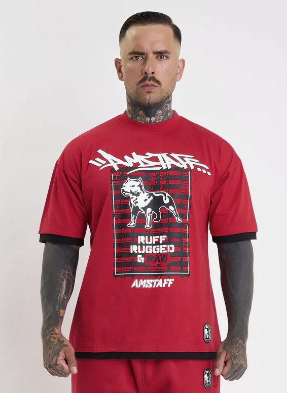 Amstaff pánské triko Lucian red