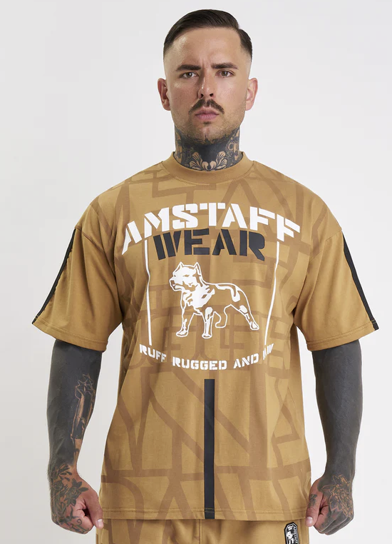 Amstaff pánské triko Auron beige