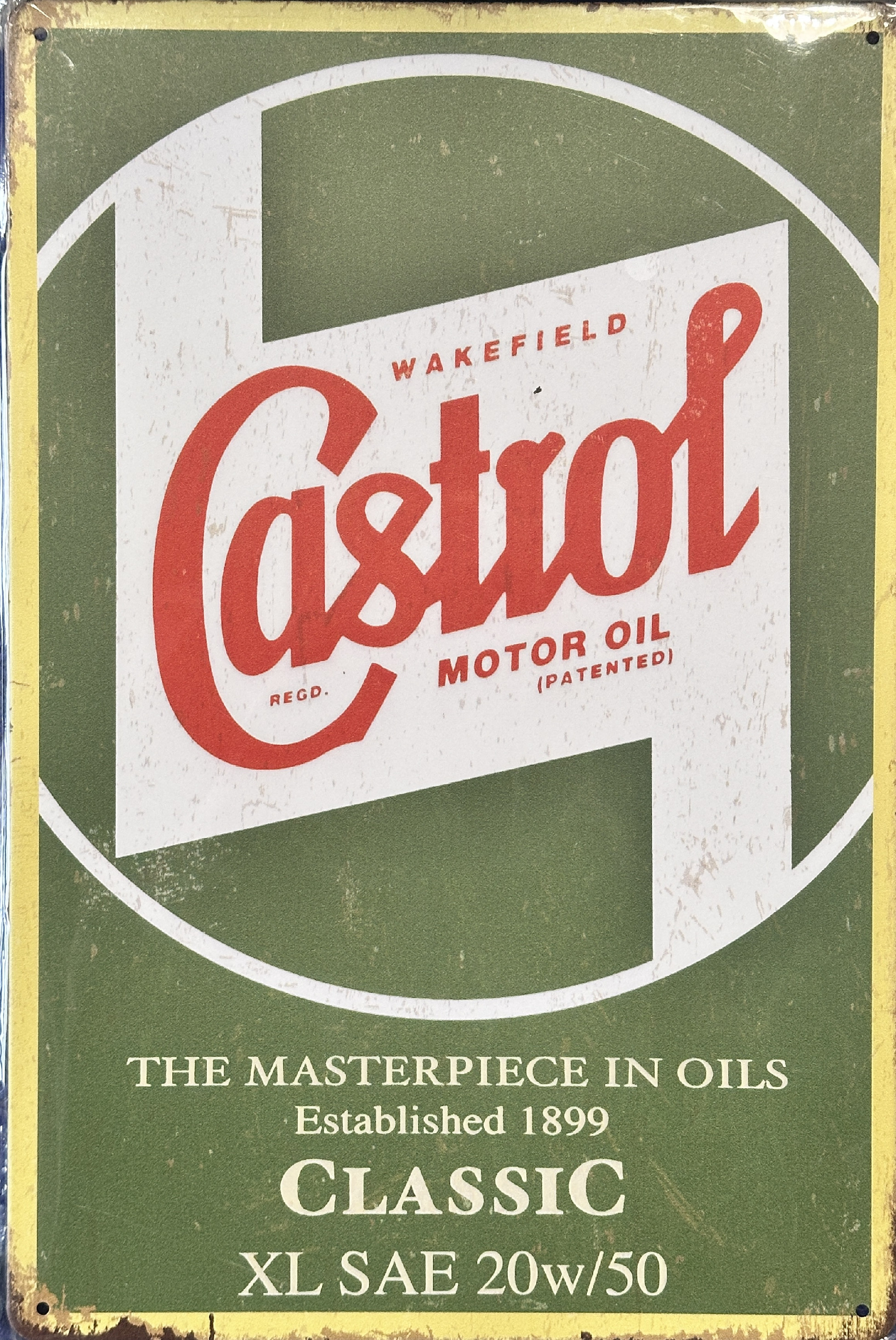 Legální plechové cedule Plechová cedule Castrol 20x30cm