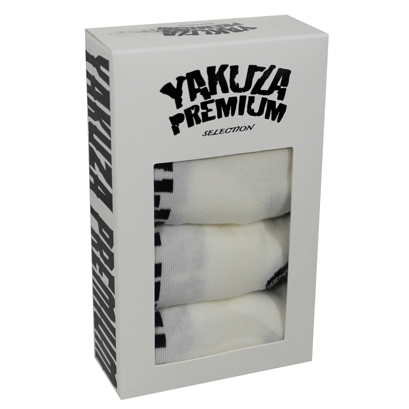 Levně Yakuza Premium ponožky 4 kusy v balení 3884 white