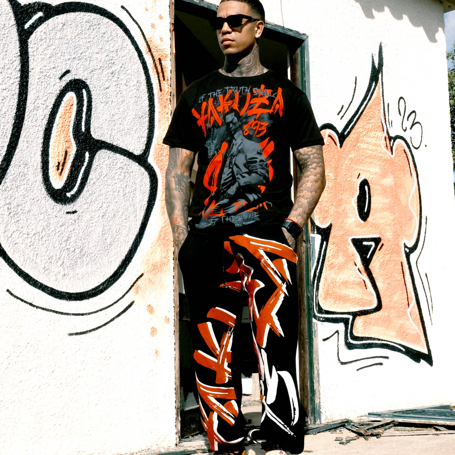 Pánské tepláky Yakuza Dantai Loose 25036 black Velikost: S