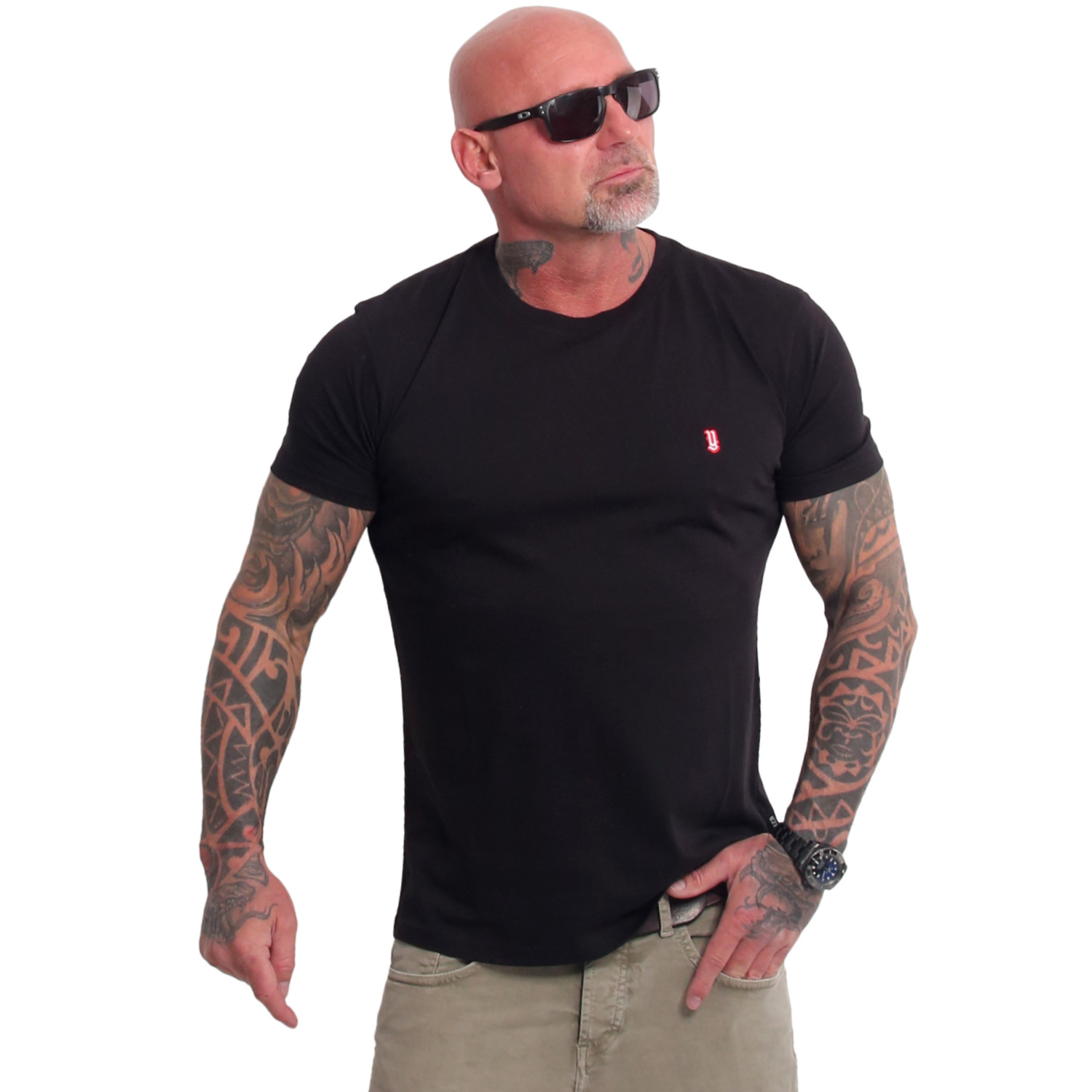 Pánské triko Yakuza Plain Regular Basic 25048 black Velikost: XL