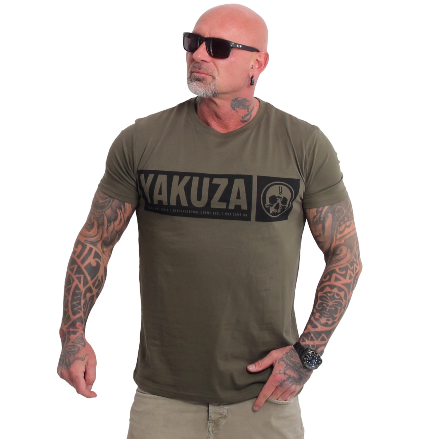 Pánské triko Yakuza Bleak Regular Basic 25046 grape leaf Velikost: S