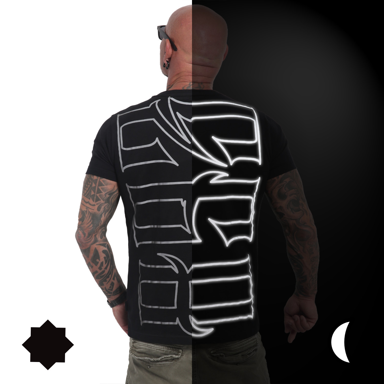 Pánské triko Yakuza Signature 22084 black rflx Velikost: S