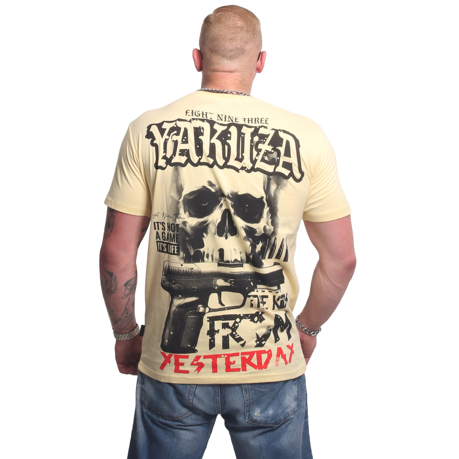 Pánské triko Yakuza The Kids Regular 25032 french vanilla Velikost: 5XL