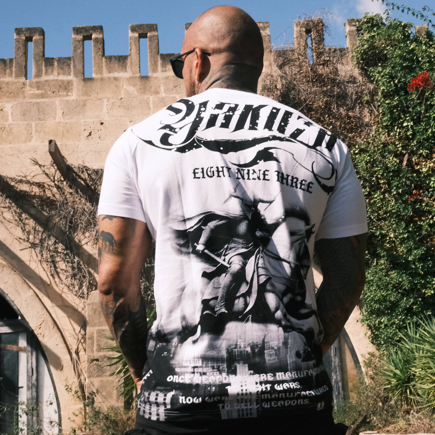 Pánské triko Yakuza Knightmare Regular 25019 white Velikost: 4XL