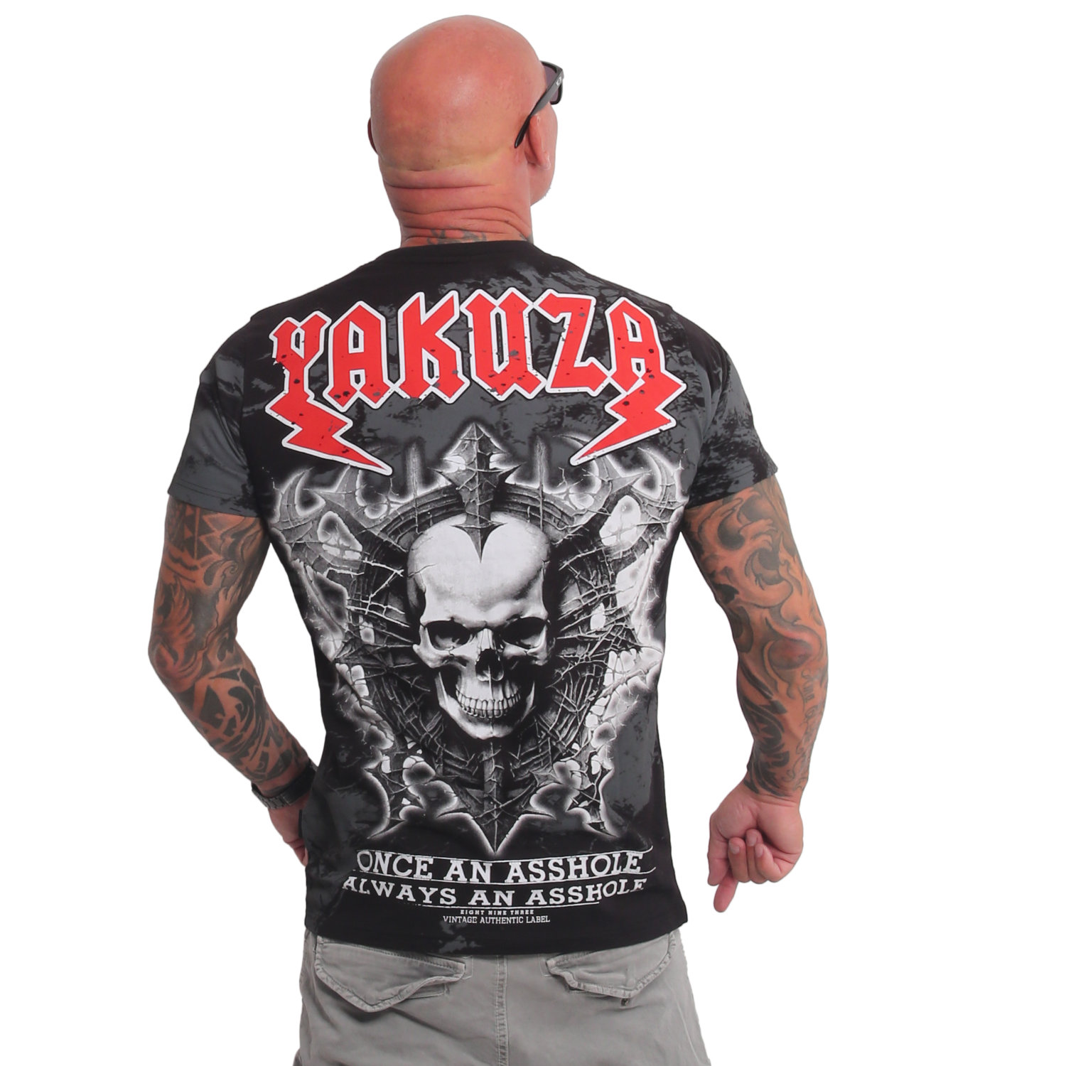 Pánské triko Yakuza Ahole Regular 25020 black Velikost: L