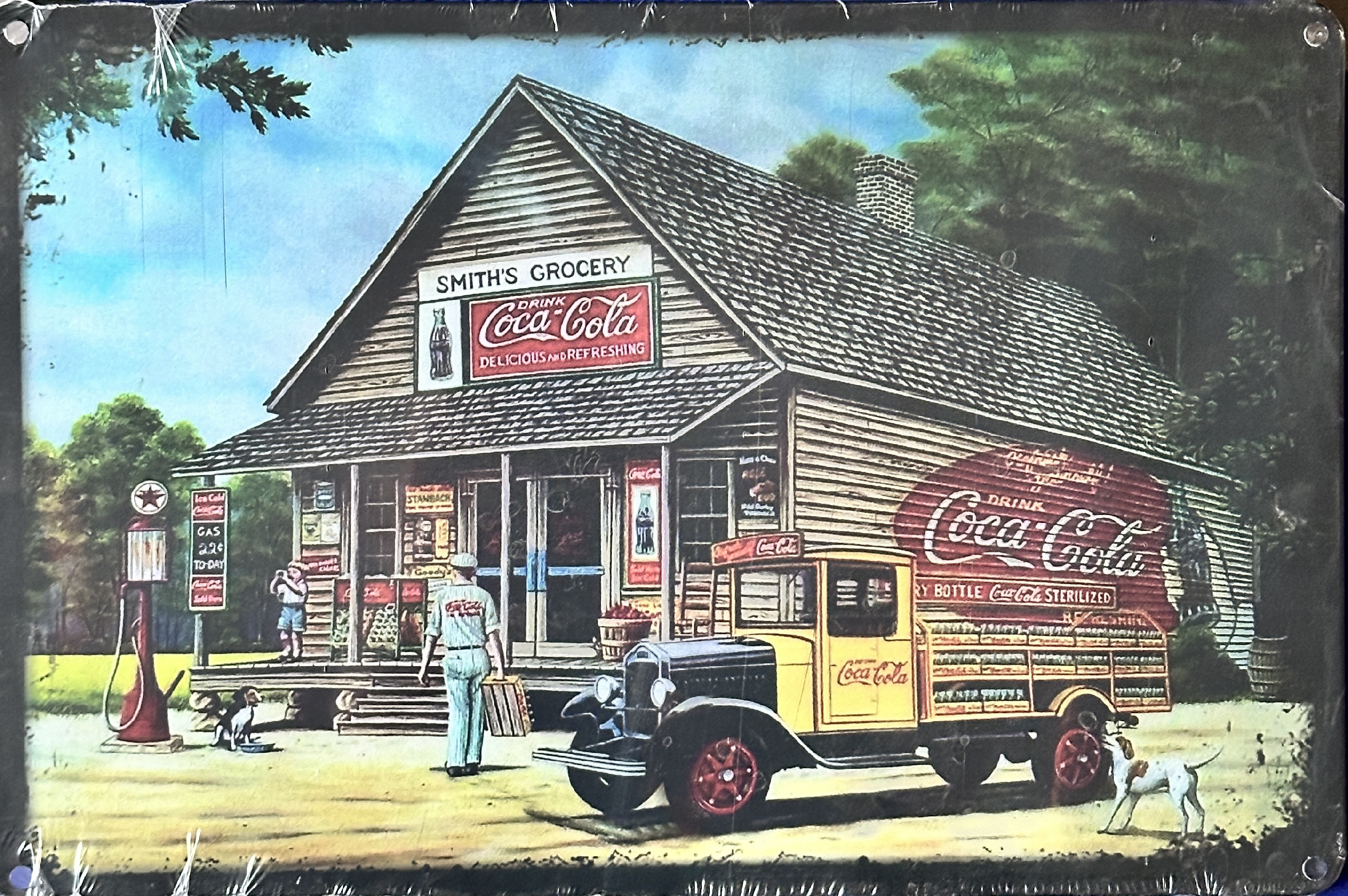 Legální plechové cedule Plechová cedule Coca Cola 20x30cm