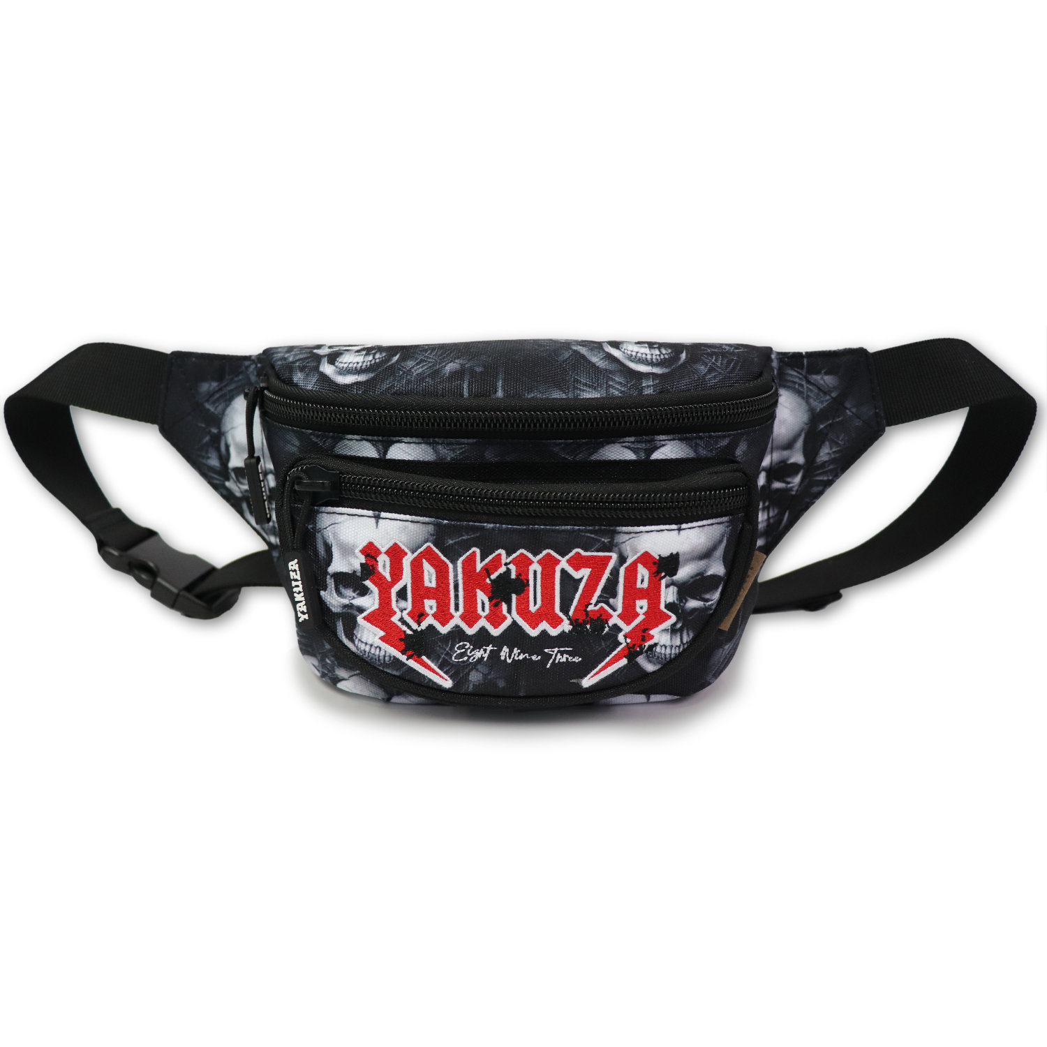 Yakuza ledvinka Skull Theme 25301 black Velikost: one size