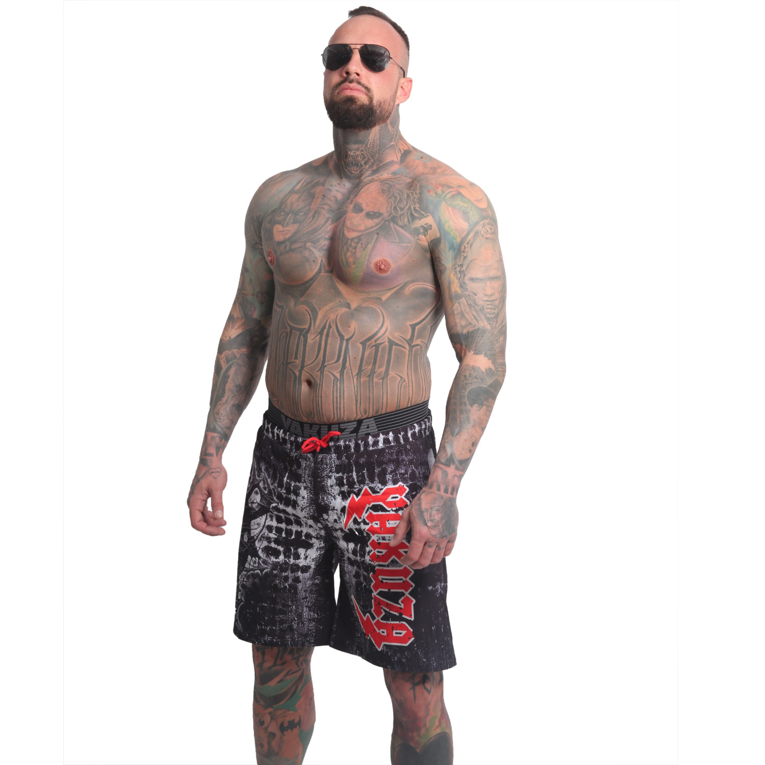 Levně Yakuza pánské plavky Horned Ahole Board 25045 black