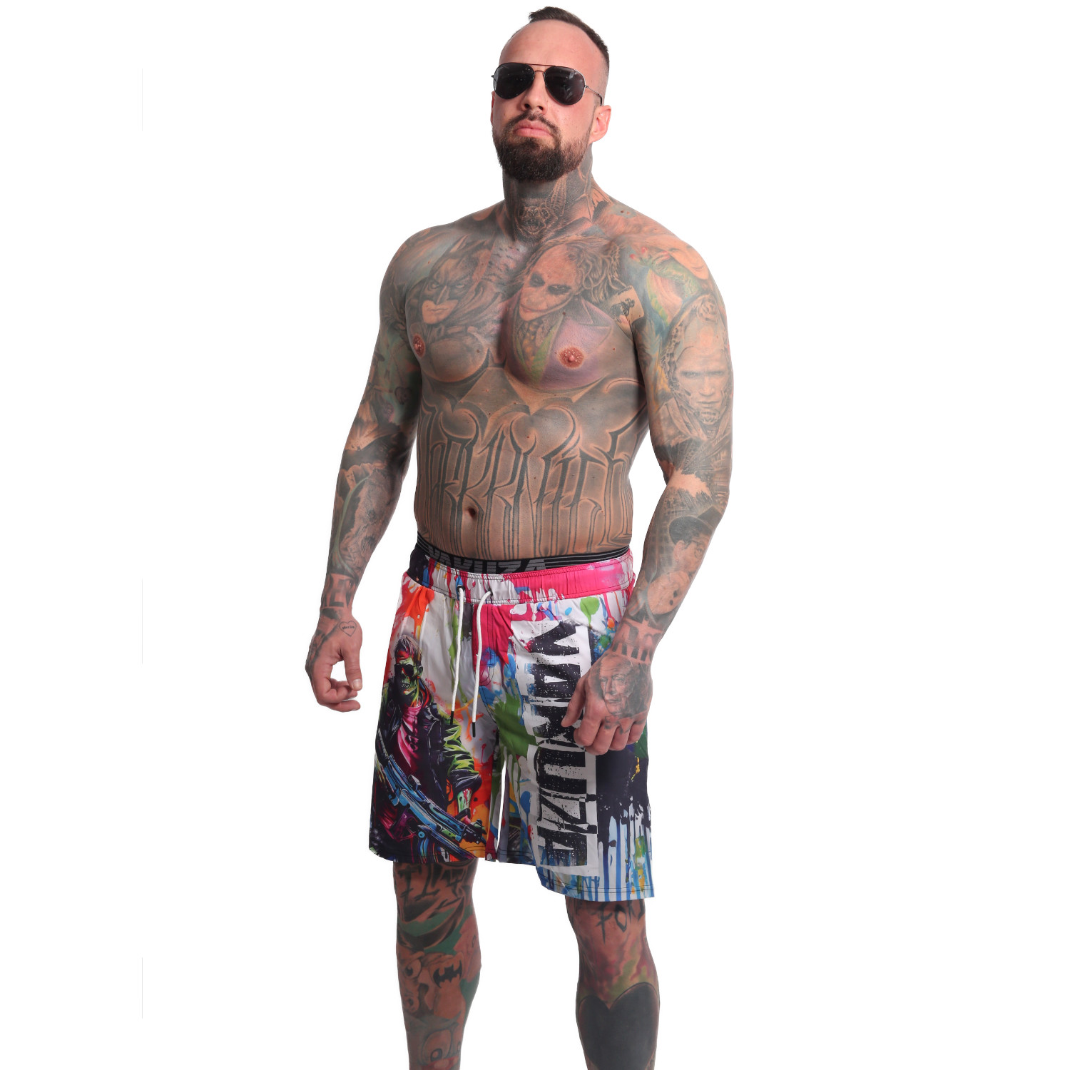 Levně Yakuza pánské plavky Horned Specialist Board 25043 multicolored