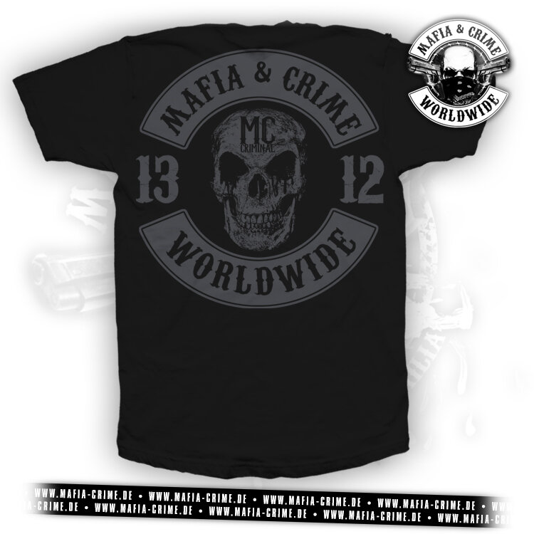 Pánské triko Mafia & Crime 1312 Patch schwarz grau