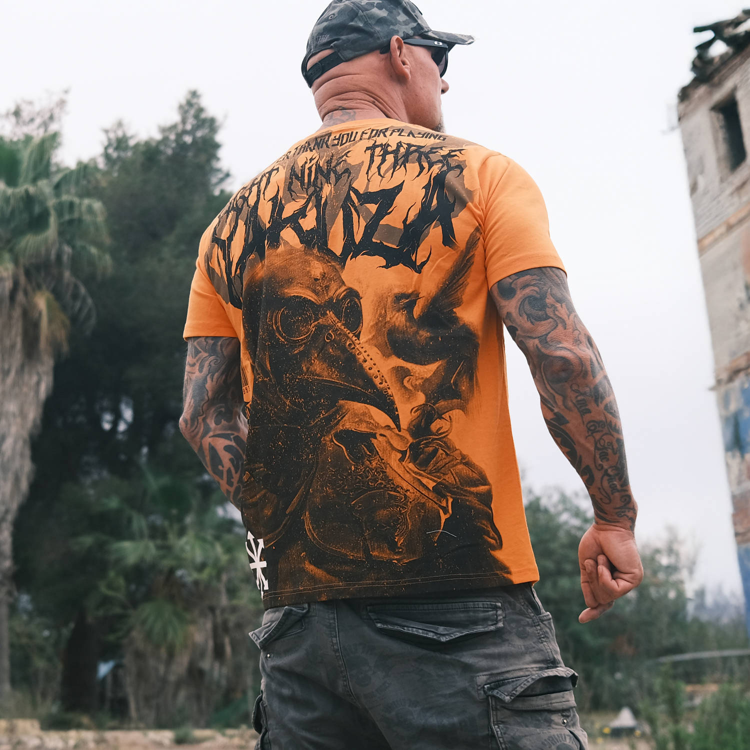 Pánské triko Yakuza Pest Regular 26019 orange Velikost: L