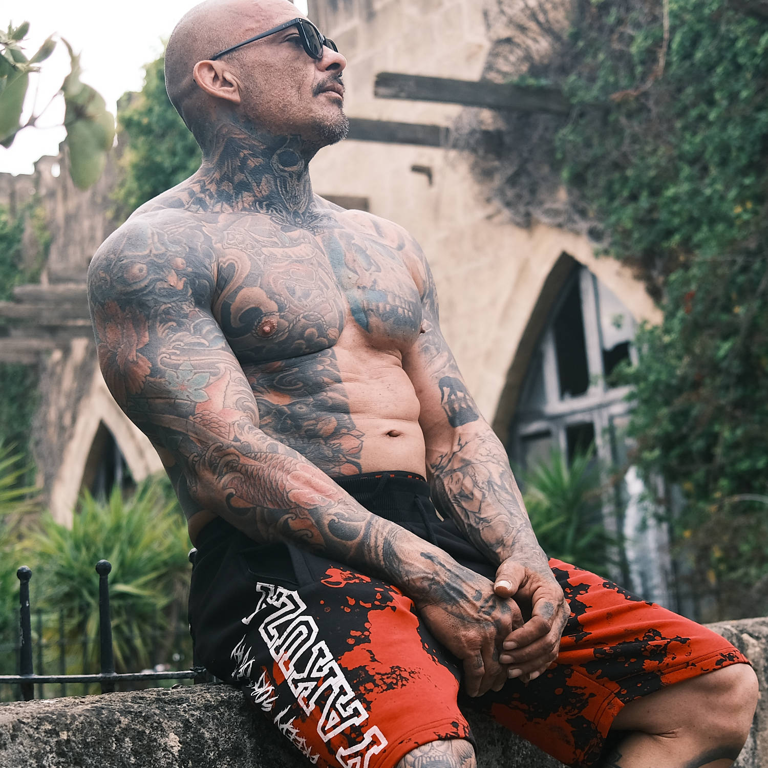 Yakuza pánské kraťasy Creepy 26043 black Velikost: XXL
